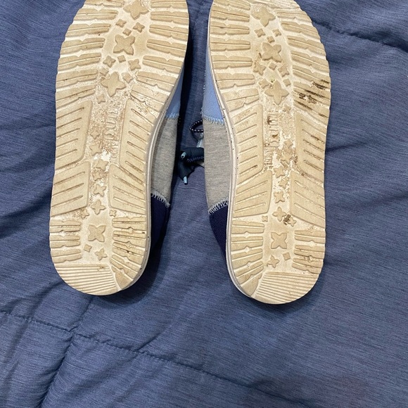 Hey Dude women’s  Loafers - Light Gray and Black tri varsity size 9 - Picture 2 of 5